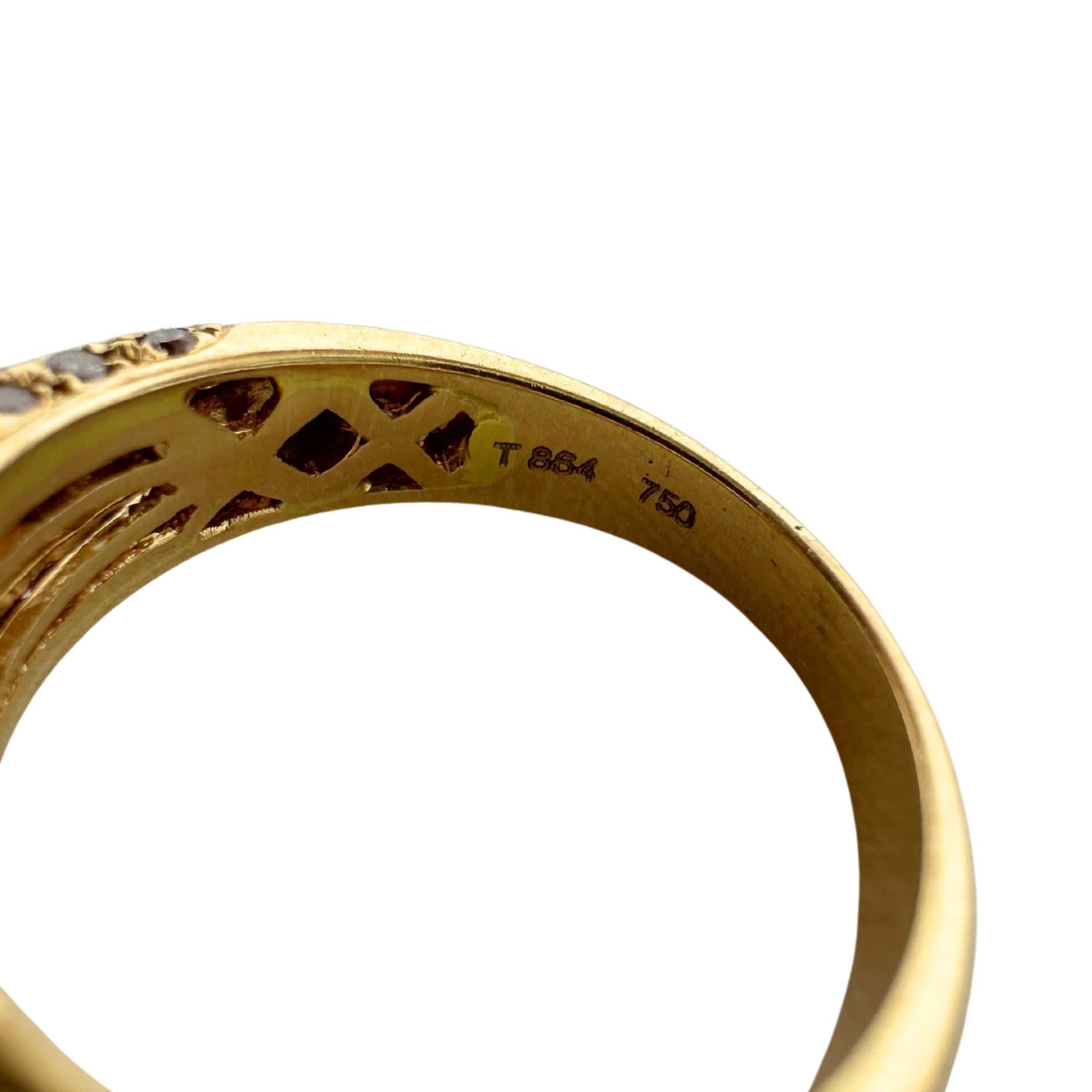 18K Rose Gold Diamond and Ruby Ring For Sale 1