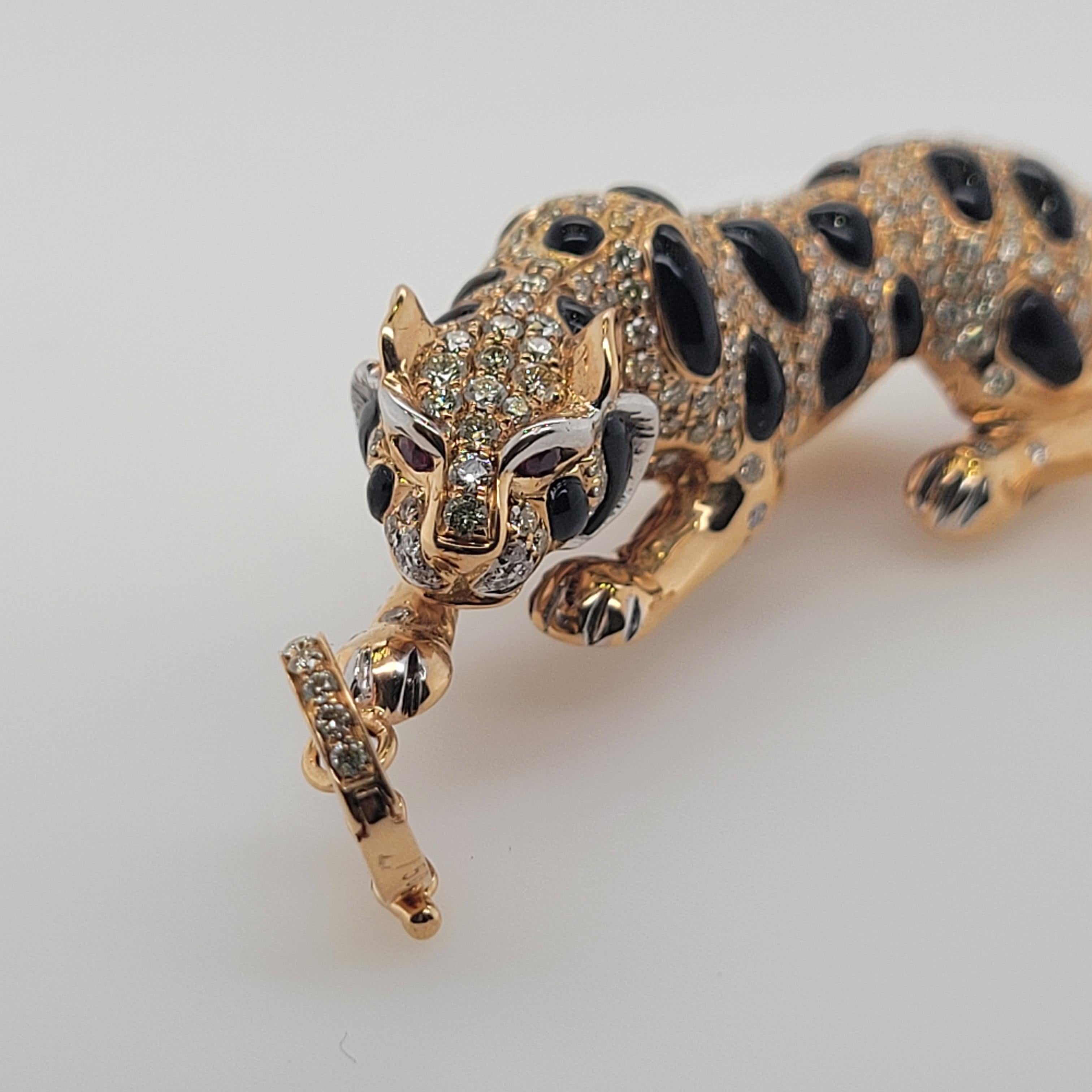 diamond tiger pendant