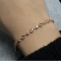 18k Rose Gold Diamond Bracelet