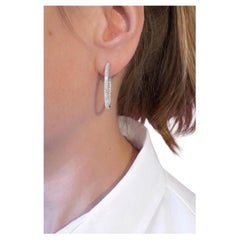 18k rosé gold diamond earrings