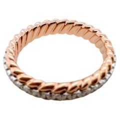 18k Rose Gold Diamond Eternity Band