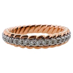 18k Rose Gold Diamant Eternity Band