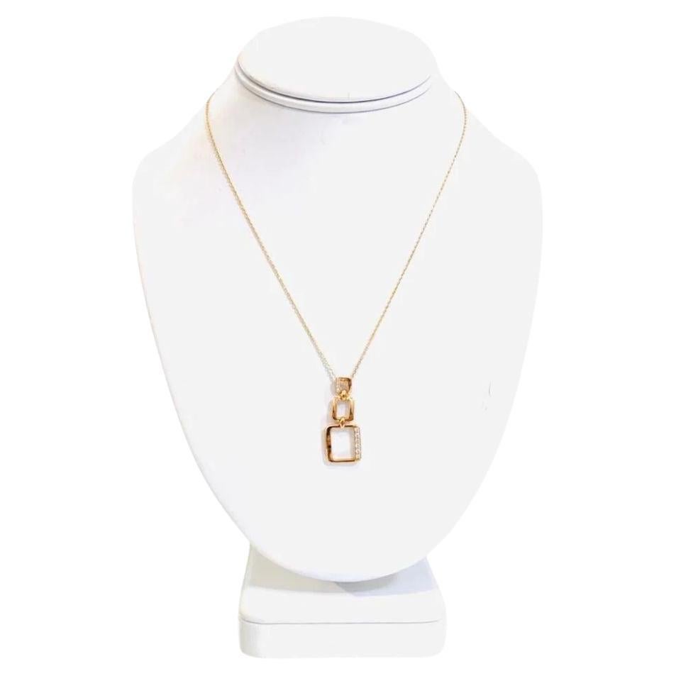 18K Rose Gold 
Diamond Necklace