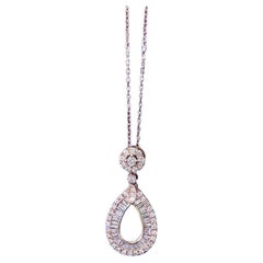 18K Rose Gold Diamond Necklace
