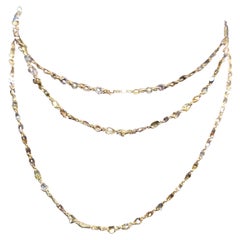 18K Rose Gold Diamond Necklace