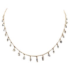 18 Karat Roségold Diamant-Halskette