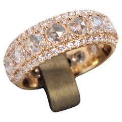 18 Karat Roségold Diamantring