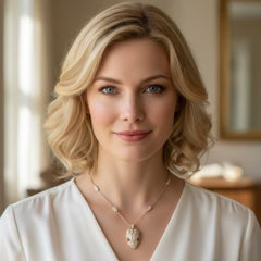 Or rose 18K  Collier à pendentif tête de serpent en diamant