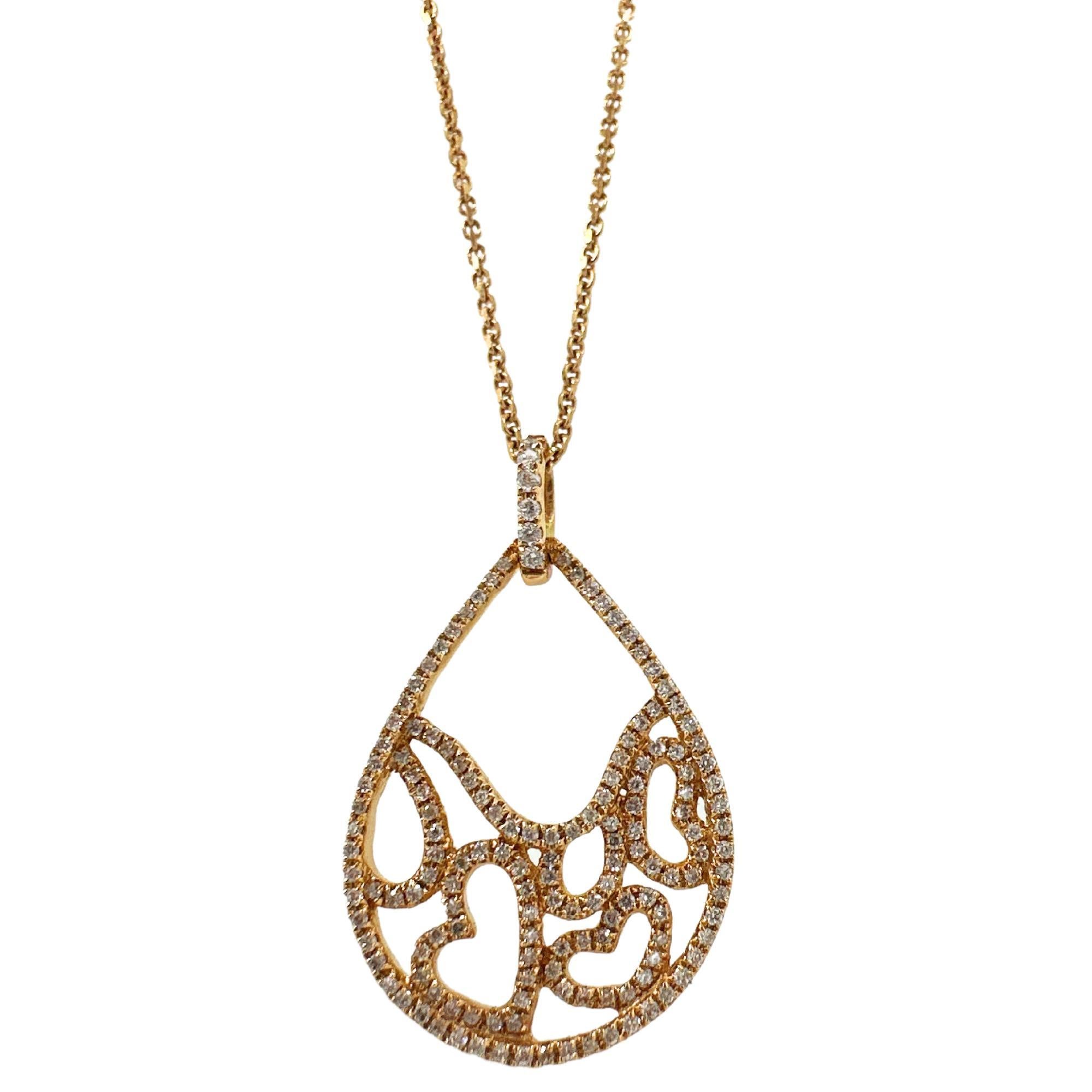 Collana con ciondolo a forma di cuore con diamanti in oro bianco 18K 
Condit: In buone condizioni, con qualche lieve usura superficiale dovuta all'età.
Lunghezza: 18 pollici, ciondolo da 1,15 pollici
Marcature: 