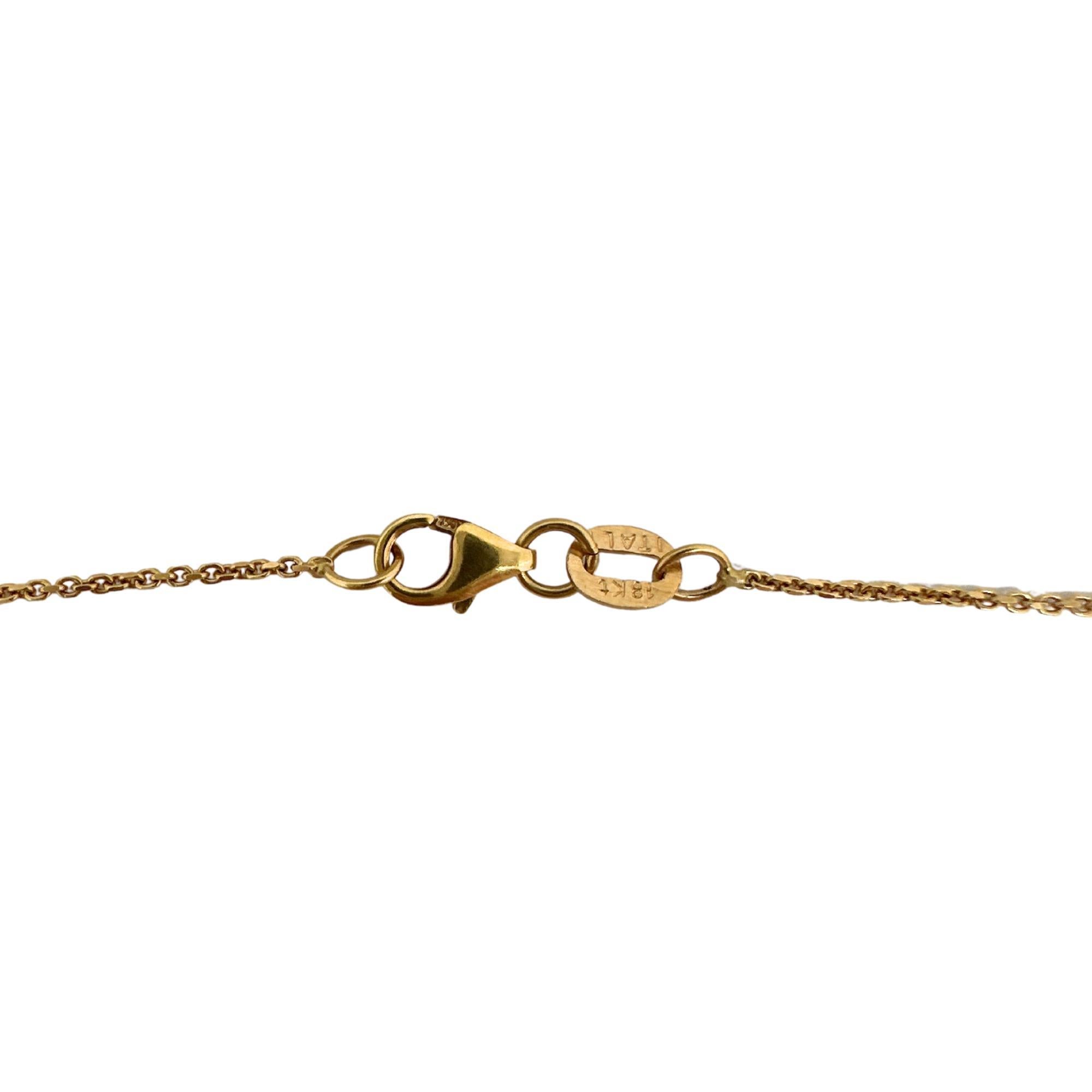 Collana con ciondolo a forma di cuore con diamante in oro rosa 18K in vendita 2