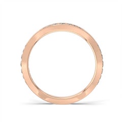 18 Karat Rose Gold Donna Marquise Shape Diamond Ring '1/4 Carat'