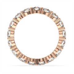 Anello Doris Eternity in oro rosa 18 carati con diamante da 2,5 ct. tw