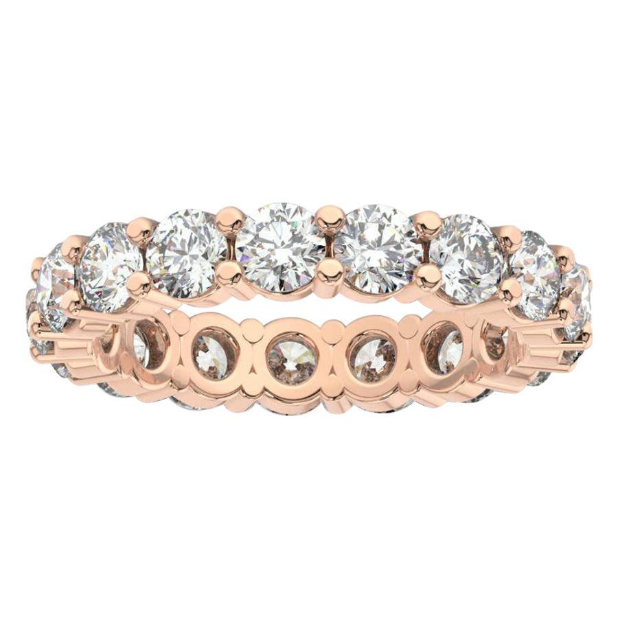 18K Rose Gold Doris Eternity Diamond Ring '2 1/2 Ct. tw' For Sale