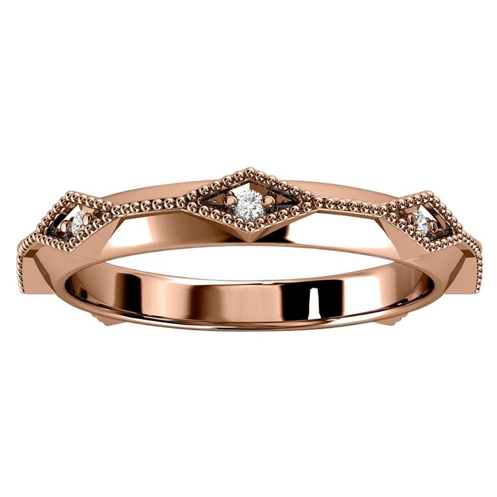 Anillo de diamantes Elsa de oro rosa de 18k