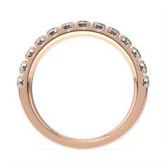 18K Rose Gold Ethel Micro-Prong Diamond Ring '3/4 Ct. tw'