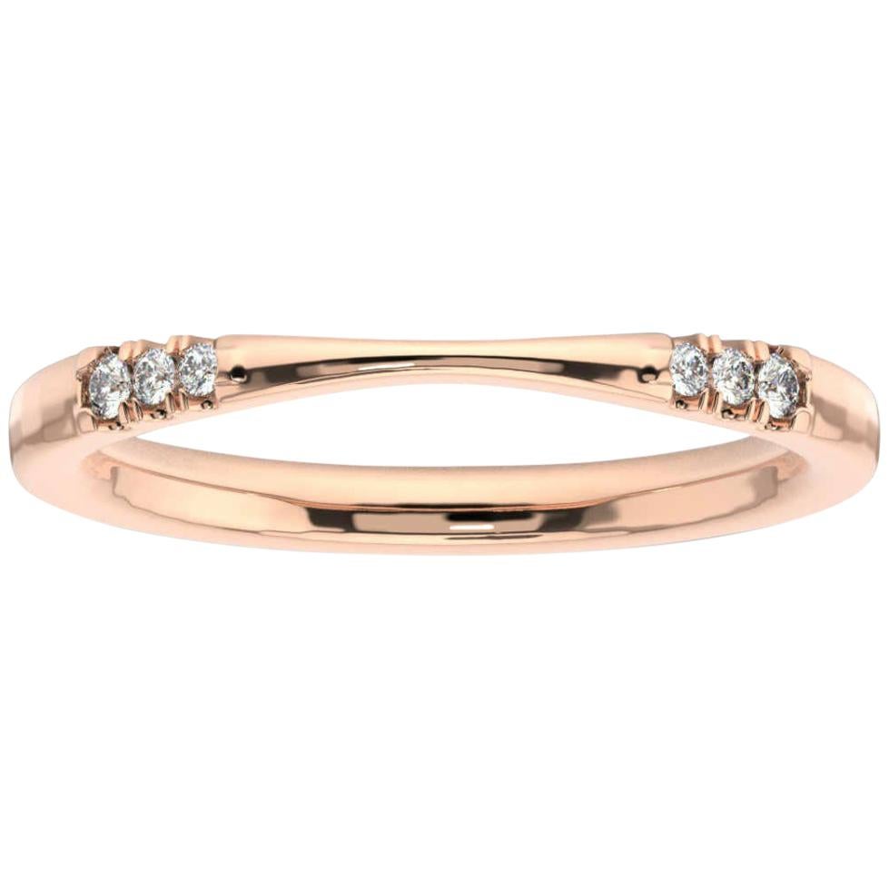 18K Rose Gold Evelyn Diamond Ring For Sale