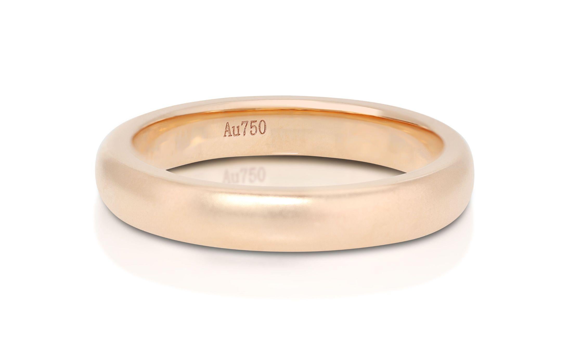 Women's 18K Rose Gold Fusion of Tradition and Trend Ring For Sale
