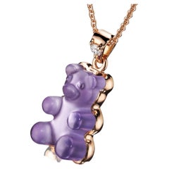Orso Gemmy in oro rosa 18K Ametista 0,03ct Diamante bianco di Jochen Leën