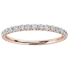 Anello in oro rosa 18k GIA French Pave Diamond '1/3 Ct. Tw'
