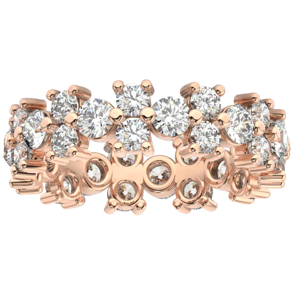 18k Rose Gold Greta Eternity Diamond Ring '2 1/2 Ct. Tw'