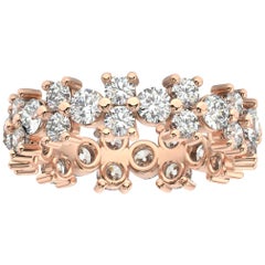 Used 18k Rose Gold Greta Eternity Diamond Ring '2 1/2 Ct. Tw'