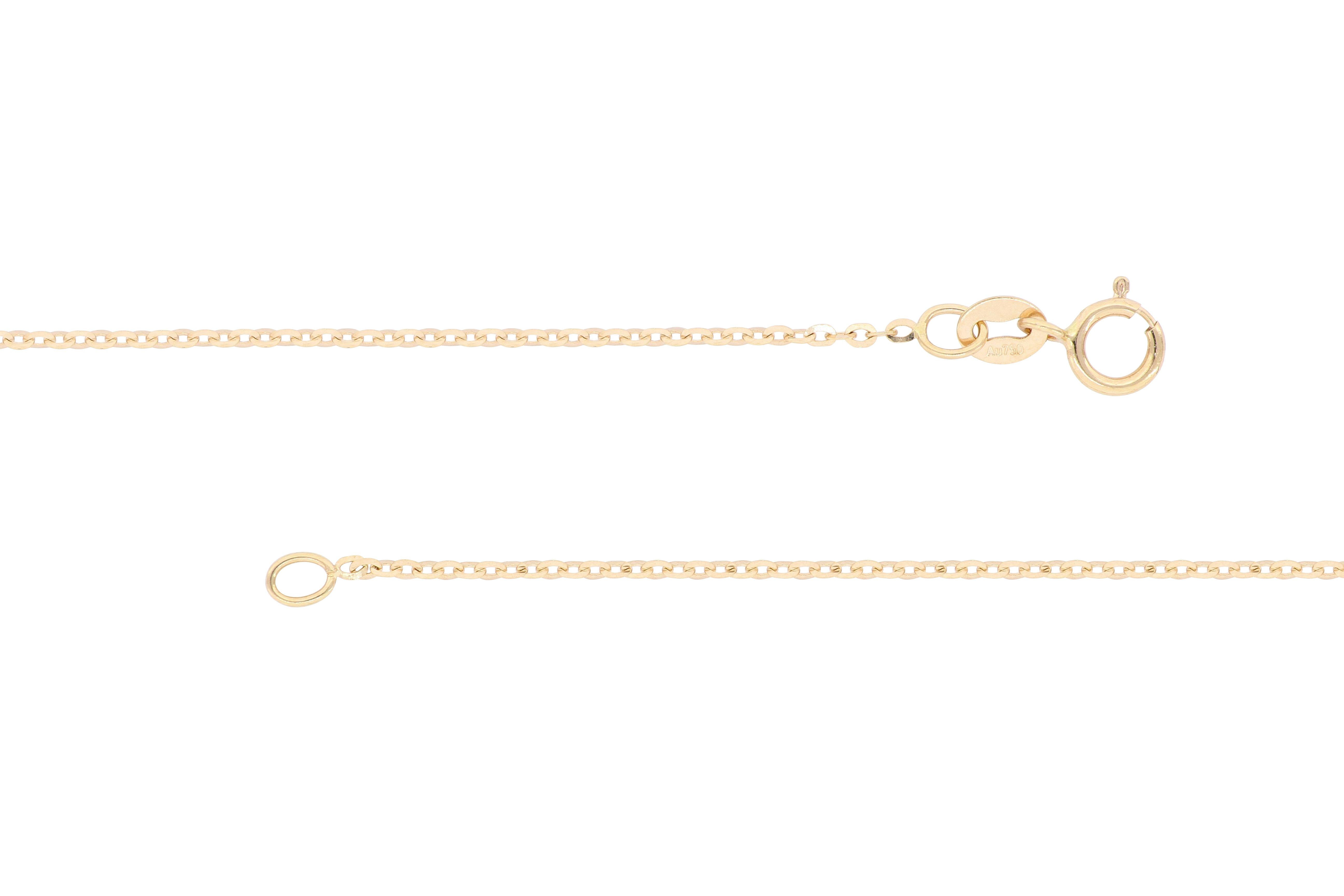 18K Rose Gold Anhänger Halskette in Herzform Damen im Angebot