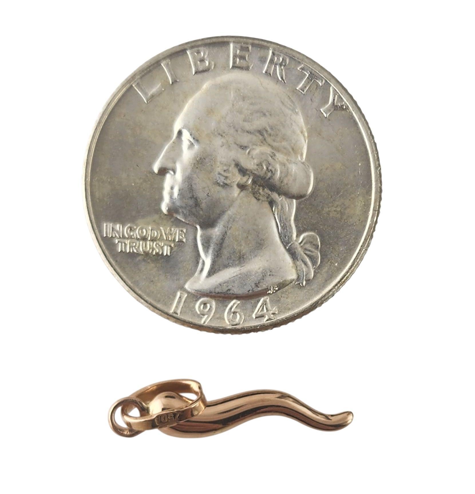 Ciondolo di Horn in oro rosa 18k #23059 In condizioni buone a Washington Depot, CT