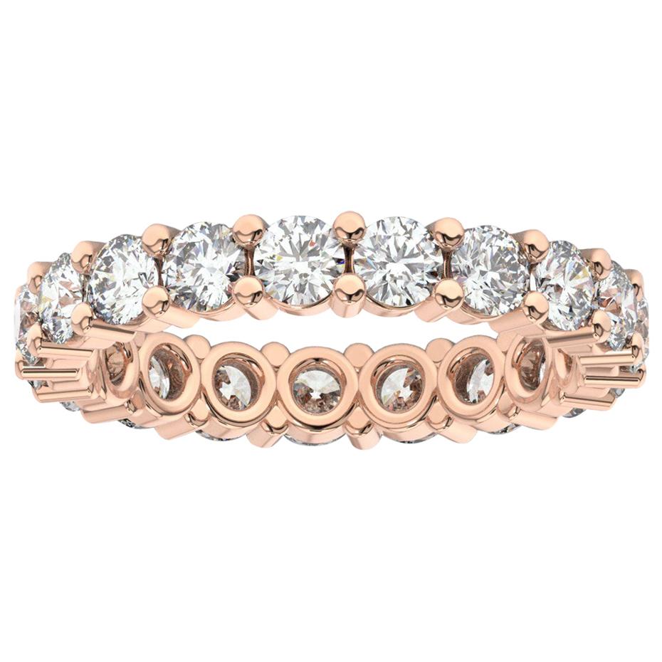18K Rose Gold Kira Eternity Diamond Ring '2 Ct. tw'