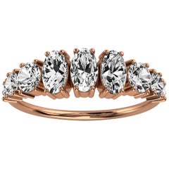 18k Rose Gold Kym Oval and Round Organic Design Diamond Ring '1 1/4 Ct. Tw'