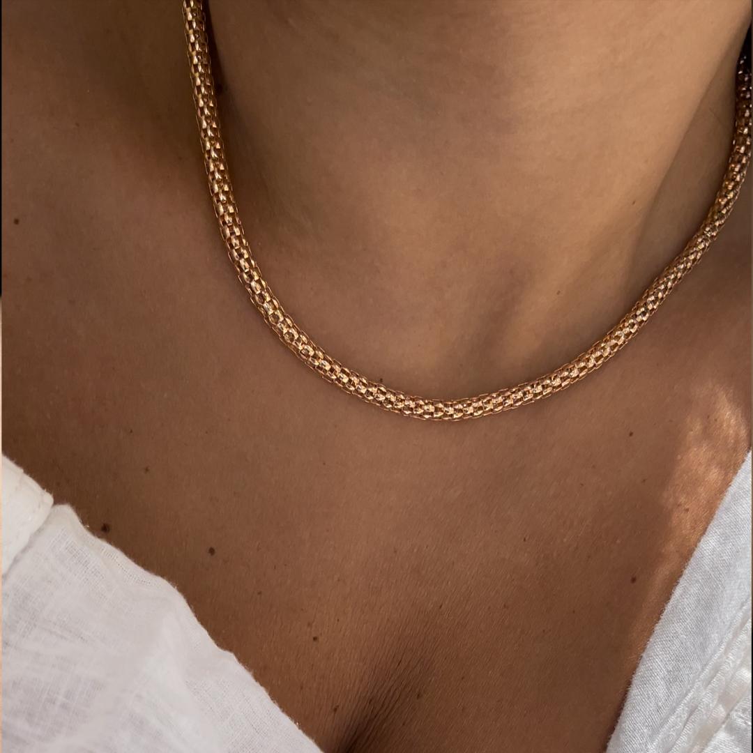 popcorn chain necklace