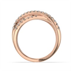 18 Karat Rose Gold Laval Fashion Diamond Ring '1.00 Carat'