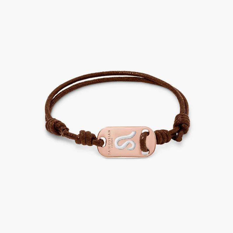18K Rose Gold Leo Bracelet with Brown Cord

The Leo star sign stands out in rose gold against effortless brown cord for a bracelet that makes the perfect, personal birthday gift, or treat for yourself.

Additional Information
Material: 18K gold, wax