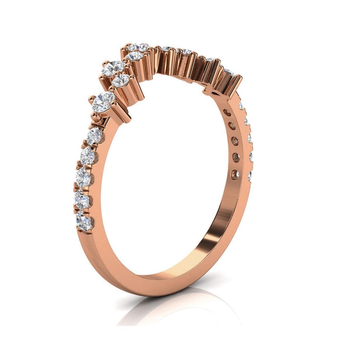 For Sale:  18k Rose Gold Margol Diamond Ring '2/5 Ct. Tw' 2