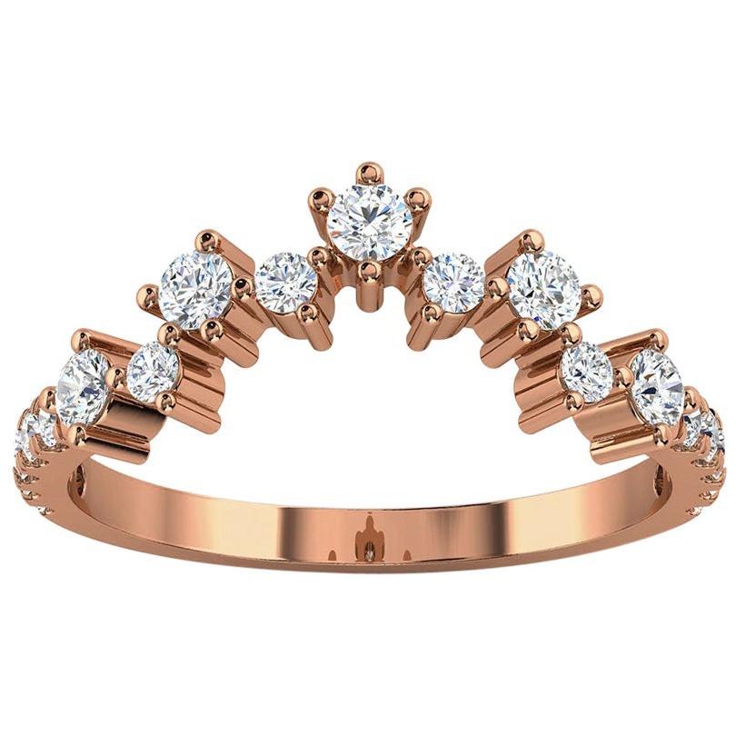 For Sale:  18k Rose Gold Margol Diamond Ring '2/5 Ct. Tw'