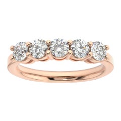 18K Rose Gold Marne 5-Stone Diamond Ring '1 Ct. tw'