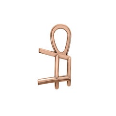 18 Karat Rose Gold Martini 3 Prongs Natural Diamond Pendant '1 Carat'