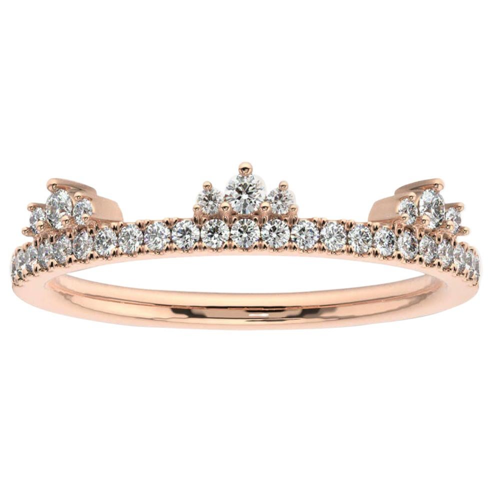 18K Rose Gold Meghan Diamond Ring '1/4 Ct. Tw' For Sale