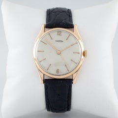 18 Karat Rose Gold Men's Roamer Automatic Watch with Leather Band