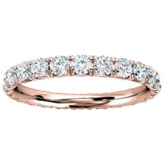 18K Rose Gold Mia French Pave Diamond Eternity Ring '1 Ct. tw'
