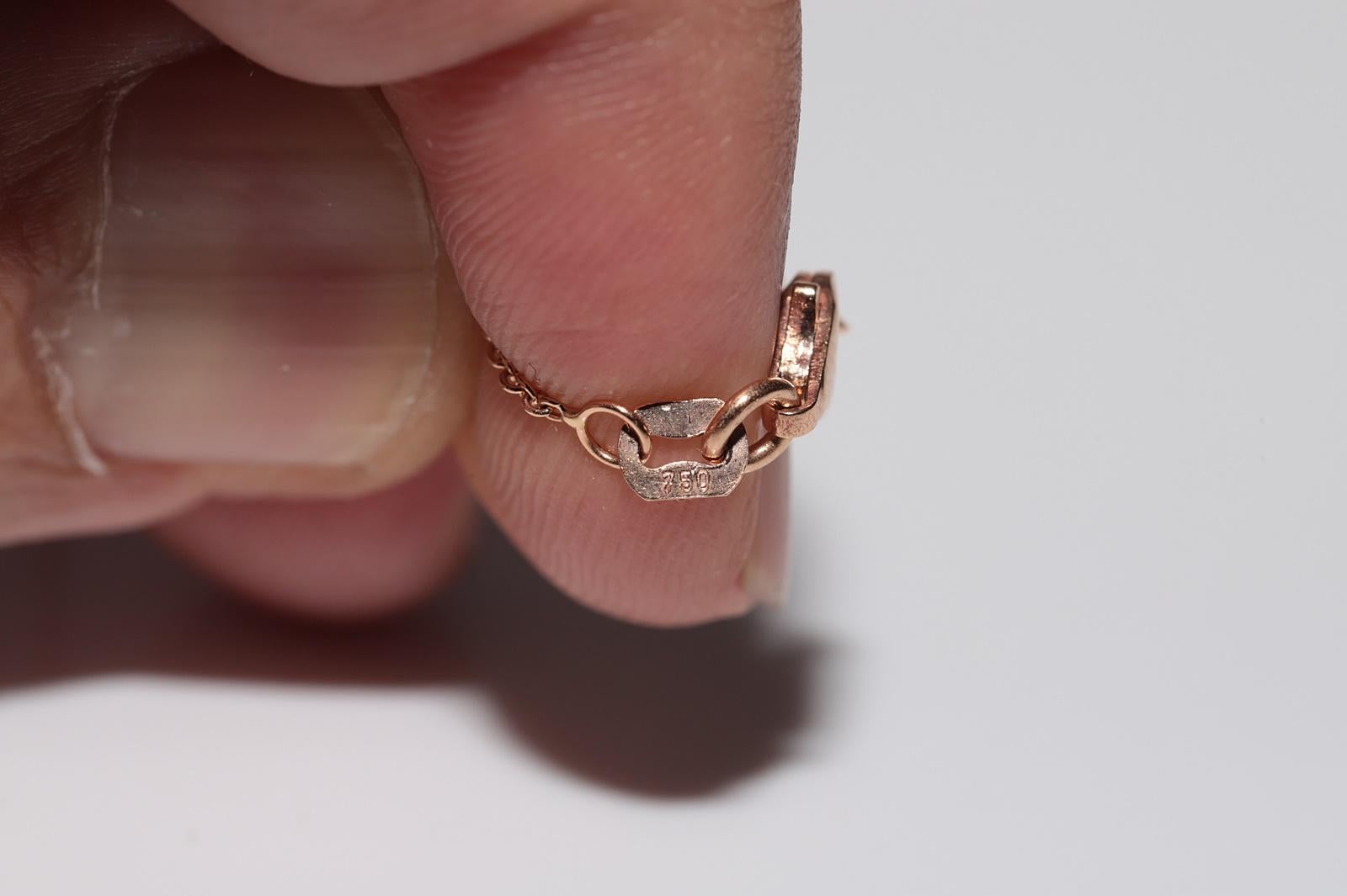 Collier pendentif style feuille en or rose 18 carats décoré de diamants naturels en vente 5