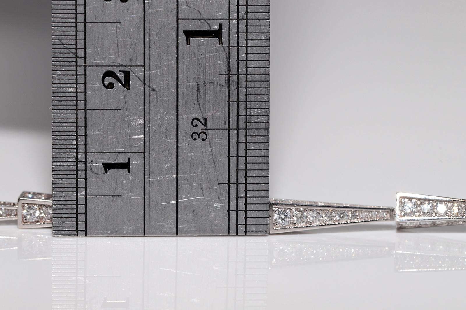 18 Karat Roségold Natürlicher Diamant Dekorierte hübsche Halskette im Angebot 8