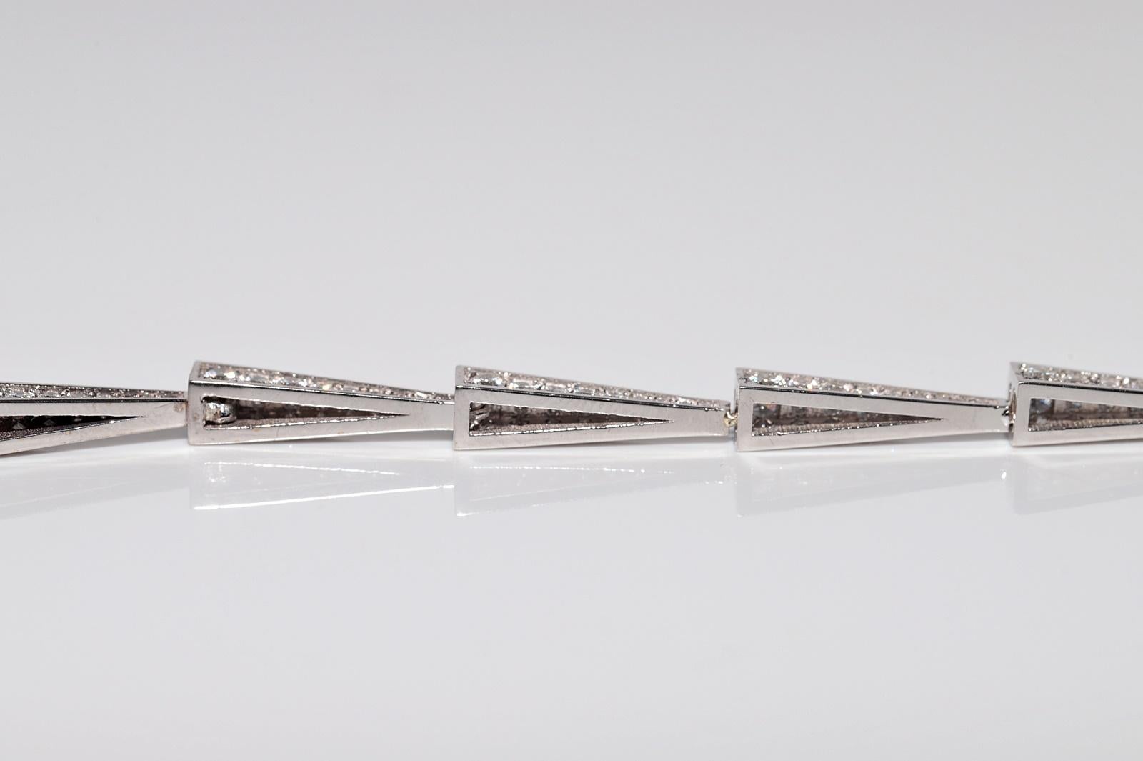 18 Karat Roségold Natürlicher Diamant Dekorierte hübsche Halskette im Angebot 10