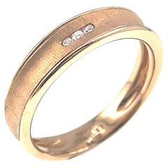 18K Rose Gold Natural Diamond Ring