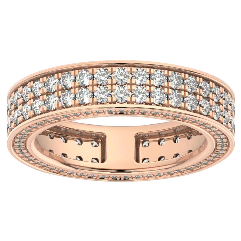 18K Rose Gold Olivia Eternity Diamond Ring '2 Ct. Tw' For Sale