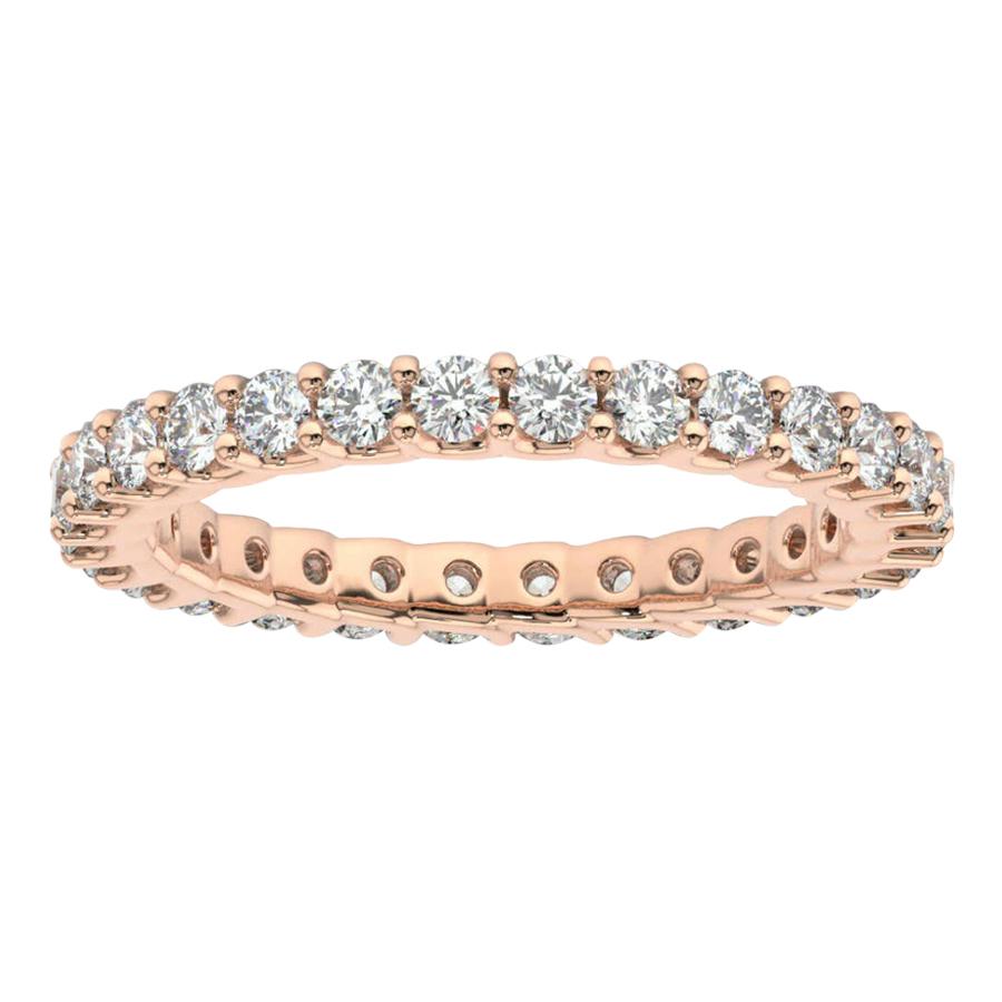 18 Karat Roségold Pavia Eternity "U"" Diamantring '1 Ct. tw'