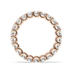 18K Rose Gold Pavia Eternity "U" Diamond Ring '2 Ct. tw'