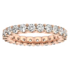 18K Rose Gold Pavia Eternity "U" Diamond Ring '2 Ct. tw'