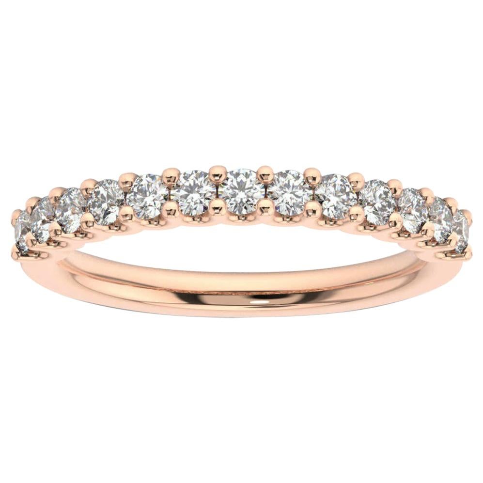 18 Karat Roségold Pavia "U" Diamantring '1/2 Karat. Tw'