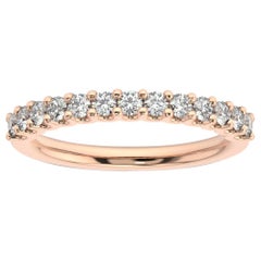 18K Rose Gold Pavia "U" Diamond Ring '1/2 Ct. Tw'