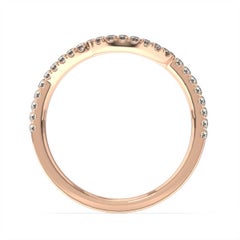 18k Rose Gold Petite Apulia Diamond Ring '1/5 Ct. tw'
